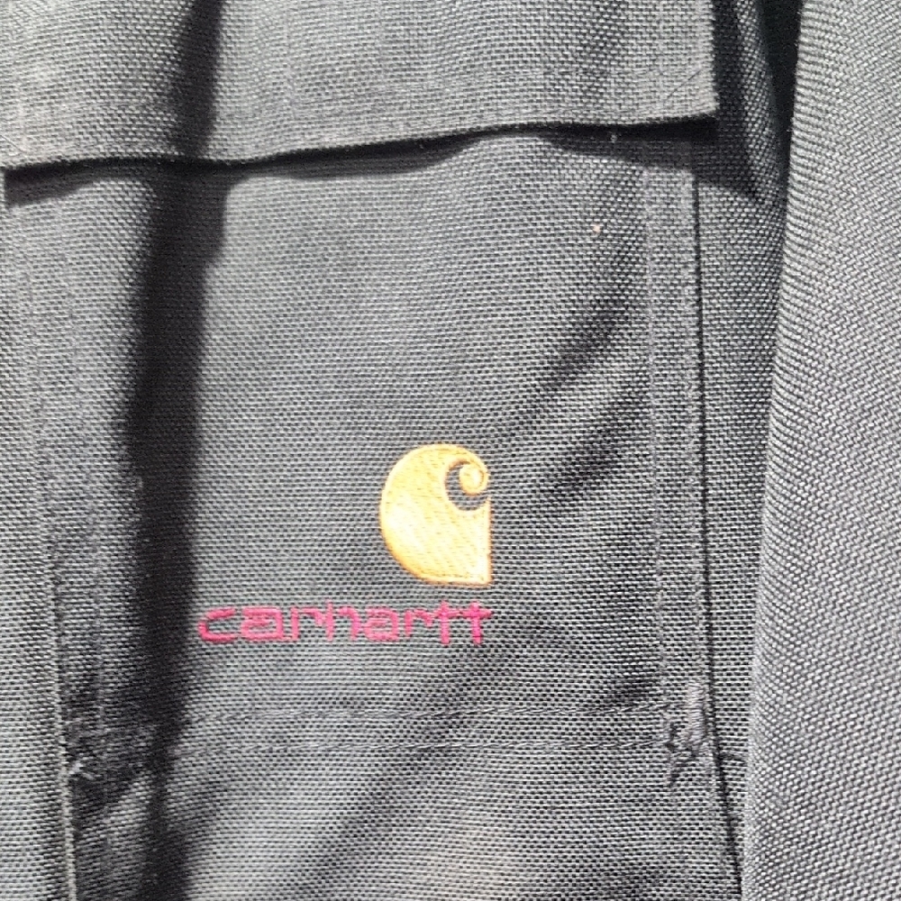 Carhartt Men's Dark Gray Jacket with Brown Collar - Picture 3 of 8